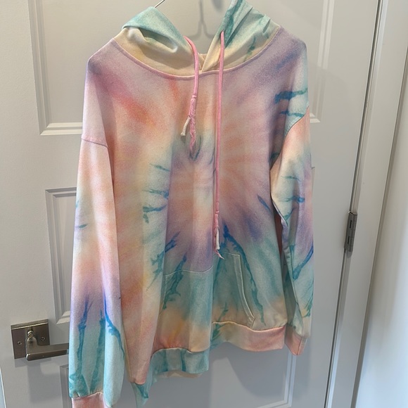 Light Tie Dye Hoodie Pastel - Picture 1 of 1
